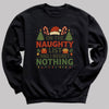 On The Naughty List And I Regrey Nothing - Christmas Jumper Sweatshirt - Adult & Kids - All Sizes