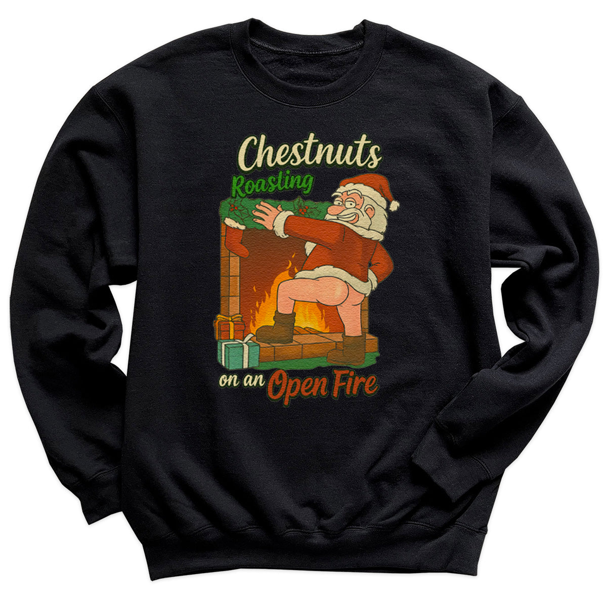 Chestnuts Roasting On A Open Fire - Christmas Jumper Sweatshirt - All Sizes