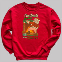 Chestnuts Roasting On A Open Fire - Christmas Jumper Sweatshirt - All Sizes