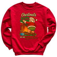 Chestnuts Roasting On A Open Fire - Christmas Jumper Sweatshirt - All Sizes
