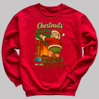 Chestnuts Roasting On A Open Fire - Christmas Jumper Sweatshirt - All Sizes