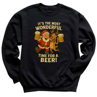 It's The Most Wonderful Time For Beer - Christmas Jumper Sweatshirt - All Sizes