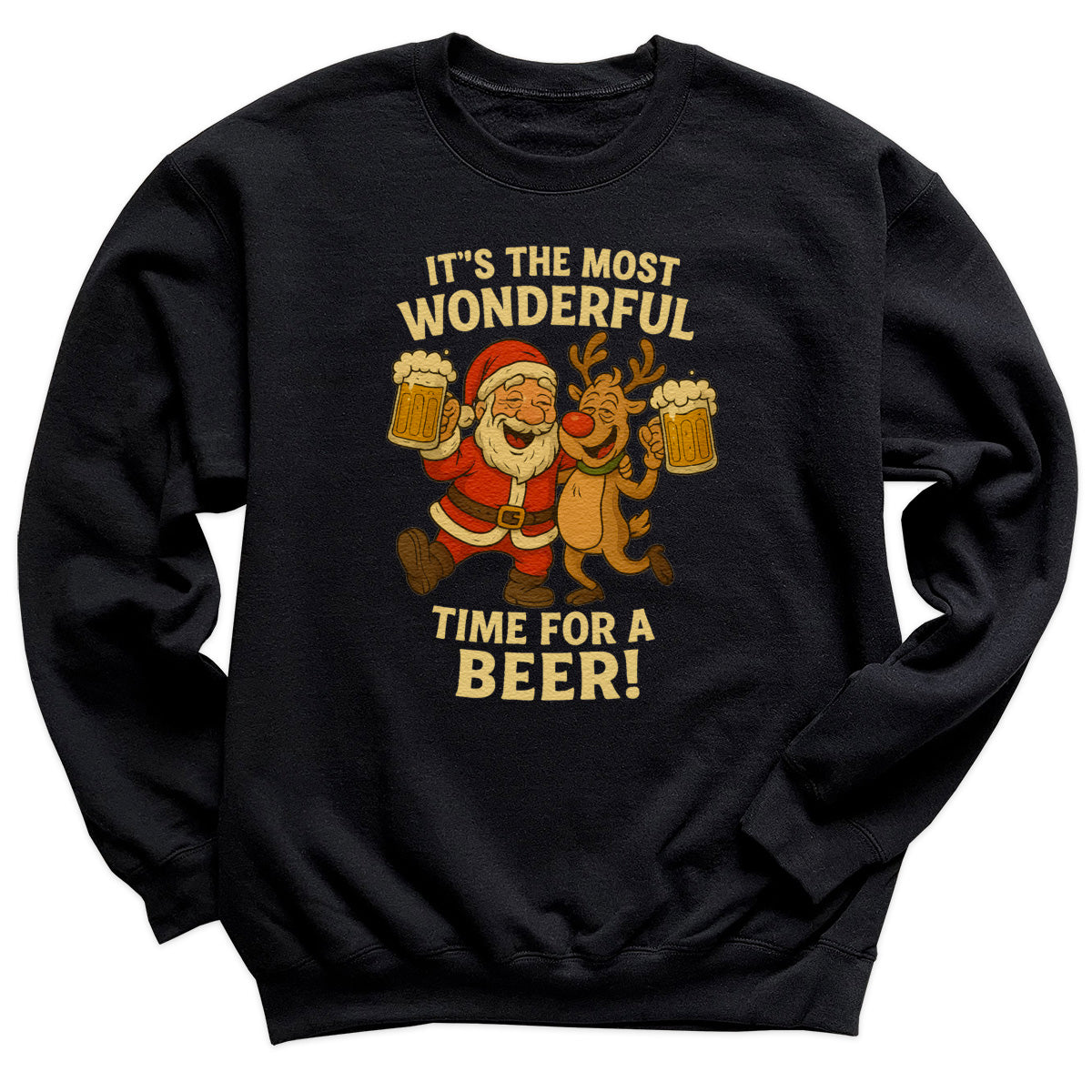 It's The Most Wonderful Time For Beer - Christmas Jumper Sweatshirt - All Sizes