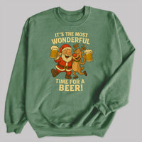 It's The Most Wonderful Time For Beer - Christmas Jumper Sweatshirt - All Sizes
