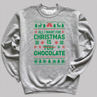 PERSONALISED All I Want For Christmas Is - Christmas Jumper Sweatshirt - Adult & Kids - All Sizes