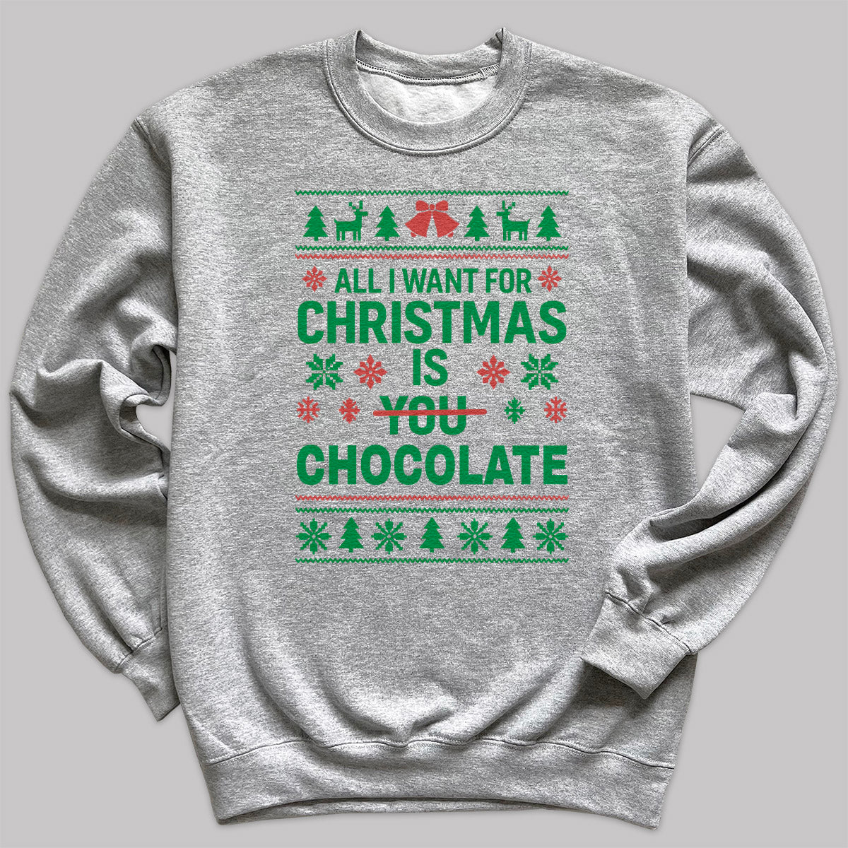 PERSONALISED All I Want For Christmas Is - Christmas Jumper Sweatshirt - Adult & Kids - All Sizes