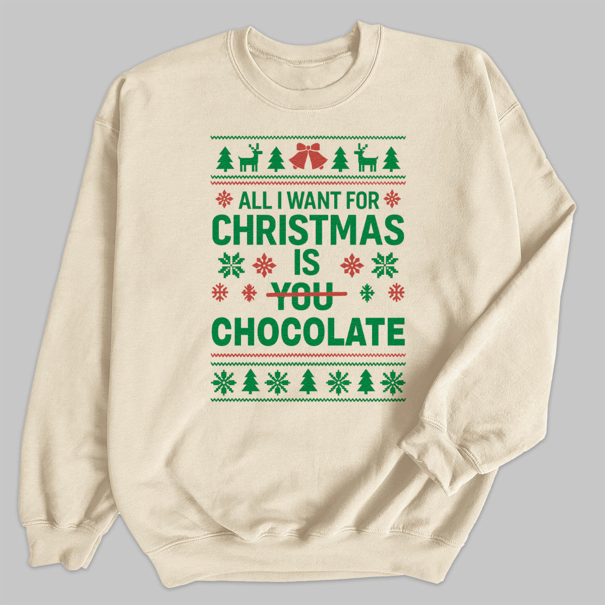 PERSONALISED All I Want For Christmas Is - Christmas Jumper Sweatshirt - Adult & Kids - All Sizes