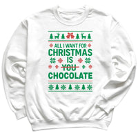 PERSONALISED All I Want For Christmas Is - Christmas Jumper Sweatshirt - Adult & Kids - All Sizes