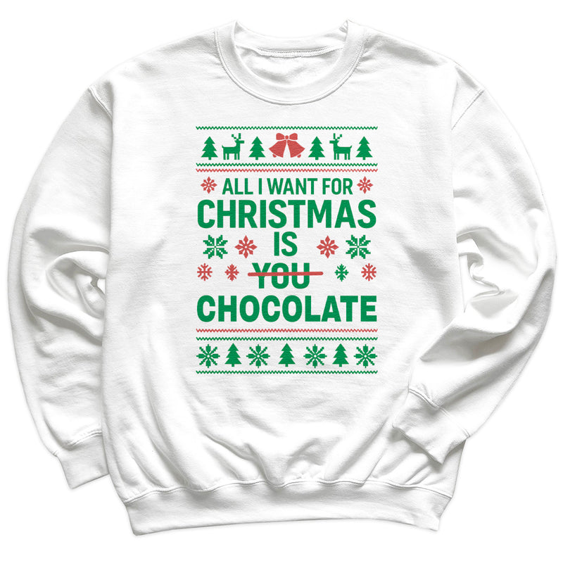 PERSONALISED All I Want For Christmas Is - Christmas Jumper Sweatshirt - Adult & Kids - All Sizes