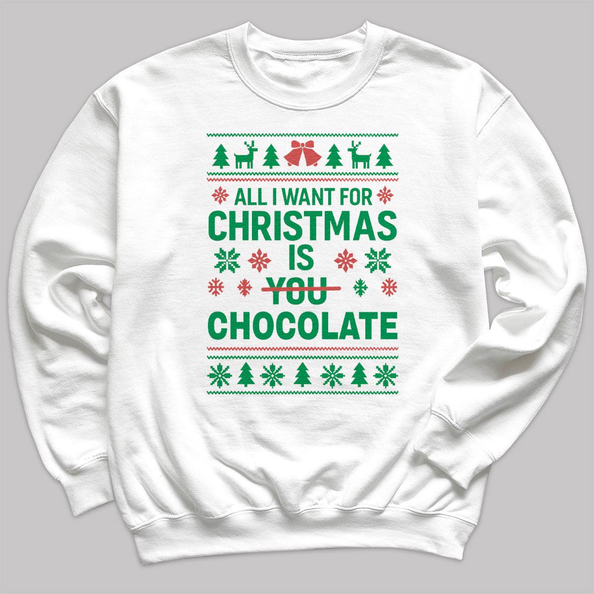 PERSONALISED All I Want For Christmas Is - Christmas Jumper Sweatshirt - Adult & Kids - All Sizes