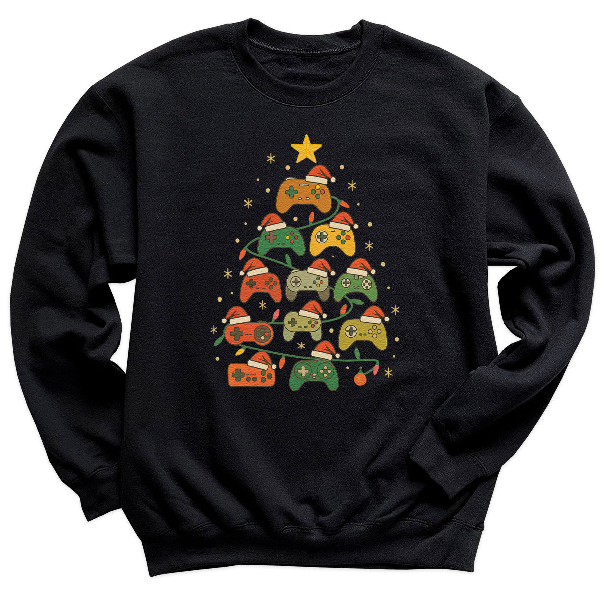 Gamer Christmas Tree - Christmas Jumper Sweatshirt - Adult & Kids - All Sizes