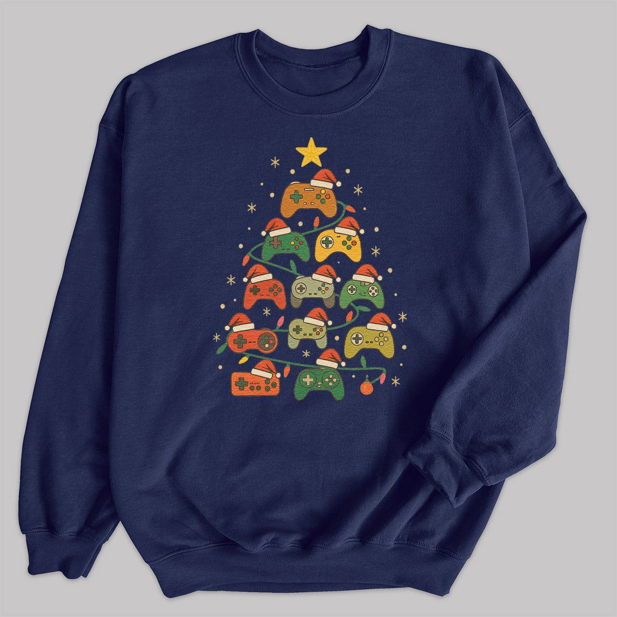 Gamer Christmas Tree - Christmas Jumper Sweatshirt - Adult & Kids - All Sizes