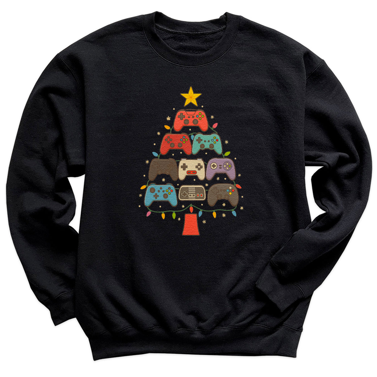 Gamer Christmas Tree - Christmas Jumper Sweatshirt - Adult & Kids - All Sizes