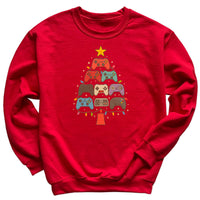 Gamer Christmas Tree - Christmas Jumper Sweatshirt - Adult & Kids - All Sizes