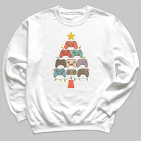 Gamer Christmas Tree - Christmas Jumper Sweatshirt - Adult & Kids - All Sizes