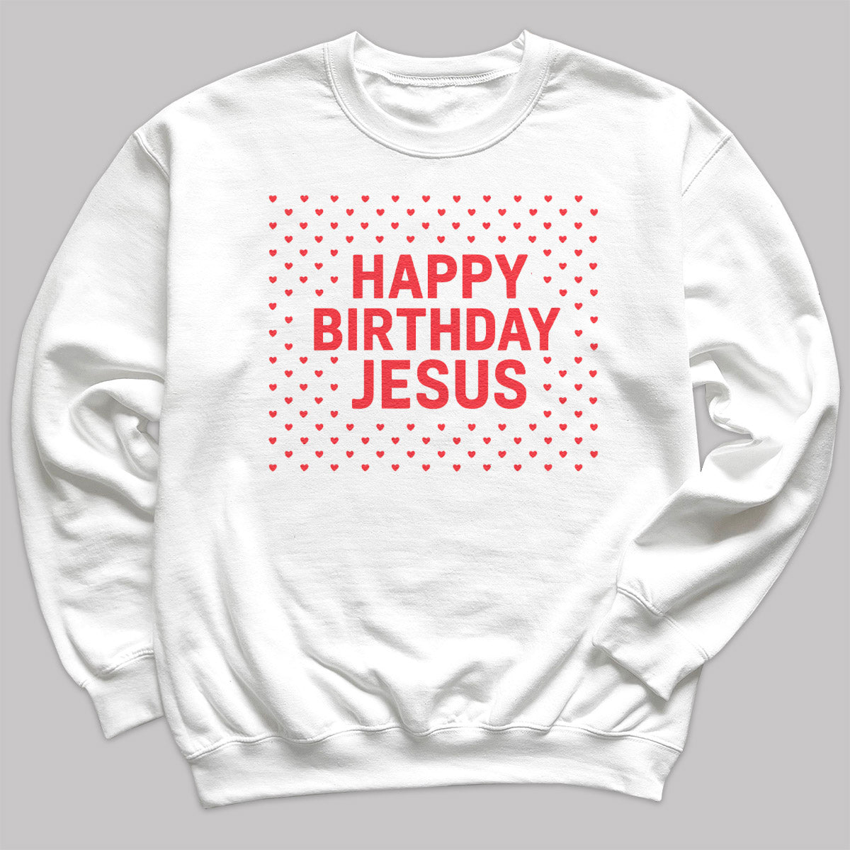 Happy Birthday Jesus - Christmas Jumper Sweatshirt - Adult & Kids - All Sizes