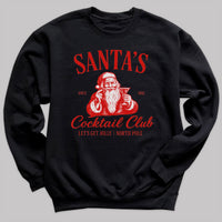 Santa's Cocktail Club - Christmas Jumper Sweatshirt - All Sizes