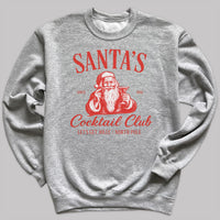 Santa's Cocktail Club - Christmas Jumper Sweatshirt - All Sizes