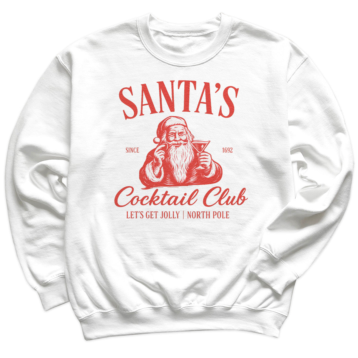 Santa's Cocktail Club - Christmas Jumper Sweatshirt - All Sizes