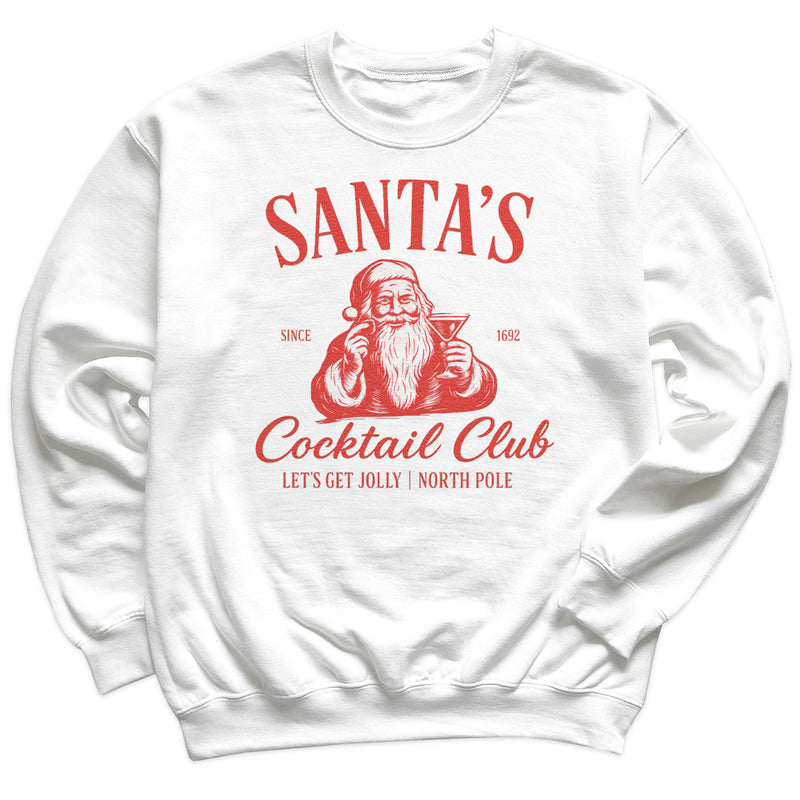 Santa's Cocktail Club - Christmas Jumper Sweatshirt - All Sizes