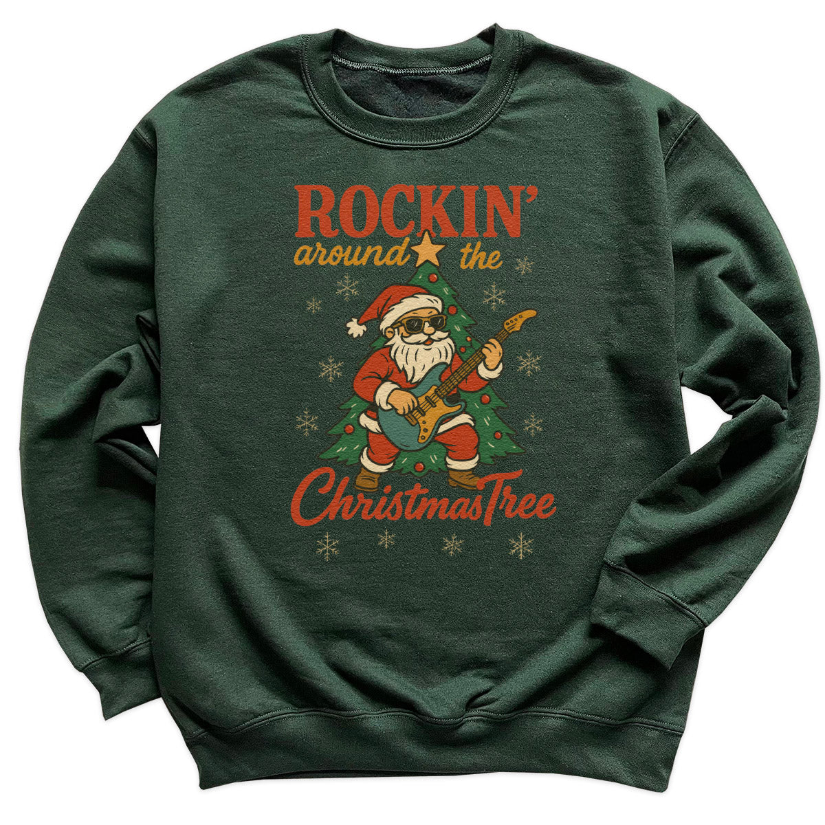 Rockin' Around The Christmas Tree - Christmas Jumper Sweatshirt - Adult & Kids - All Sizes