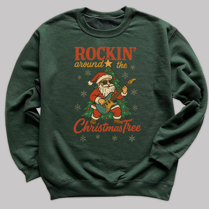 Rockin' Around The Christmas Tree - Christmas Jumper Sweatshirt - Adult & Kids - All Sizes