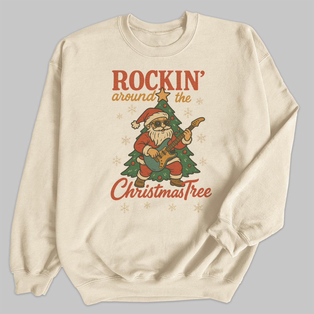 Rockin' Around The Christmas Tree - Christmas Jumper Sweatshirt - Adult & Kids - All Sizes