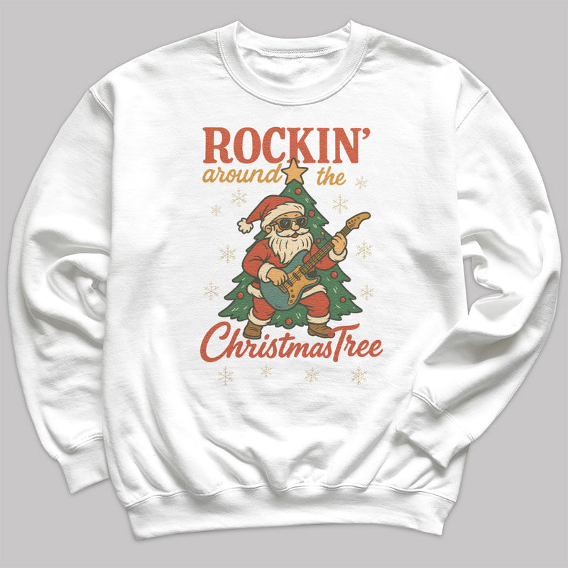 Rockin' Around The Christmas Tree - Christmas Jumper Sweatshirt - Adult & Kids - All Sizes