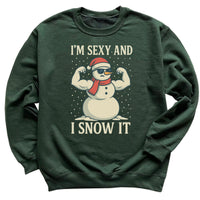 I'm Sexy And I Snow It - Christmas Jumper Sweatshirt - Adult & Kids - All Sizes