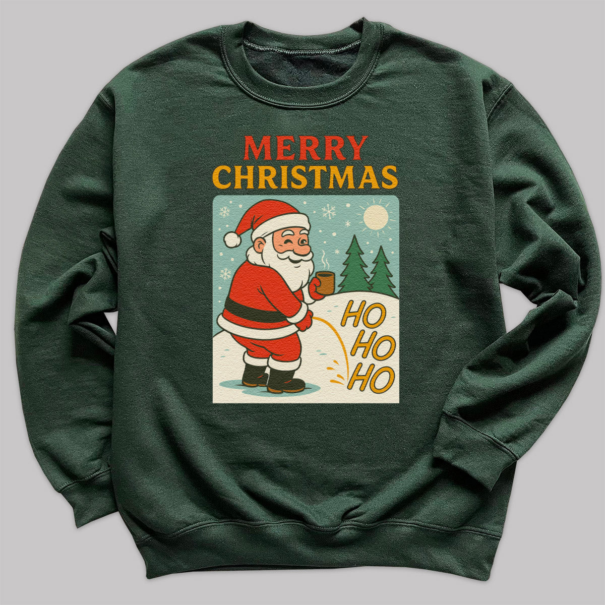 Merry Christmas Ho Ho Ho - Christmas Jumper Sweatshirt - All Sizes