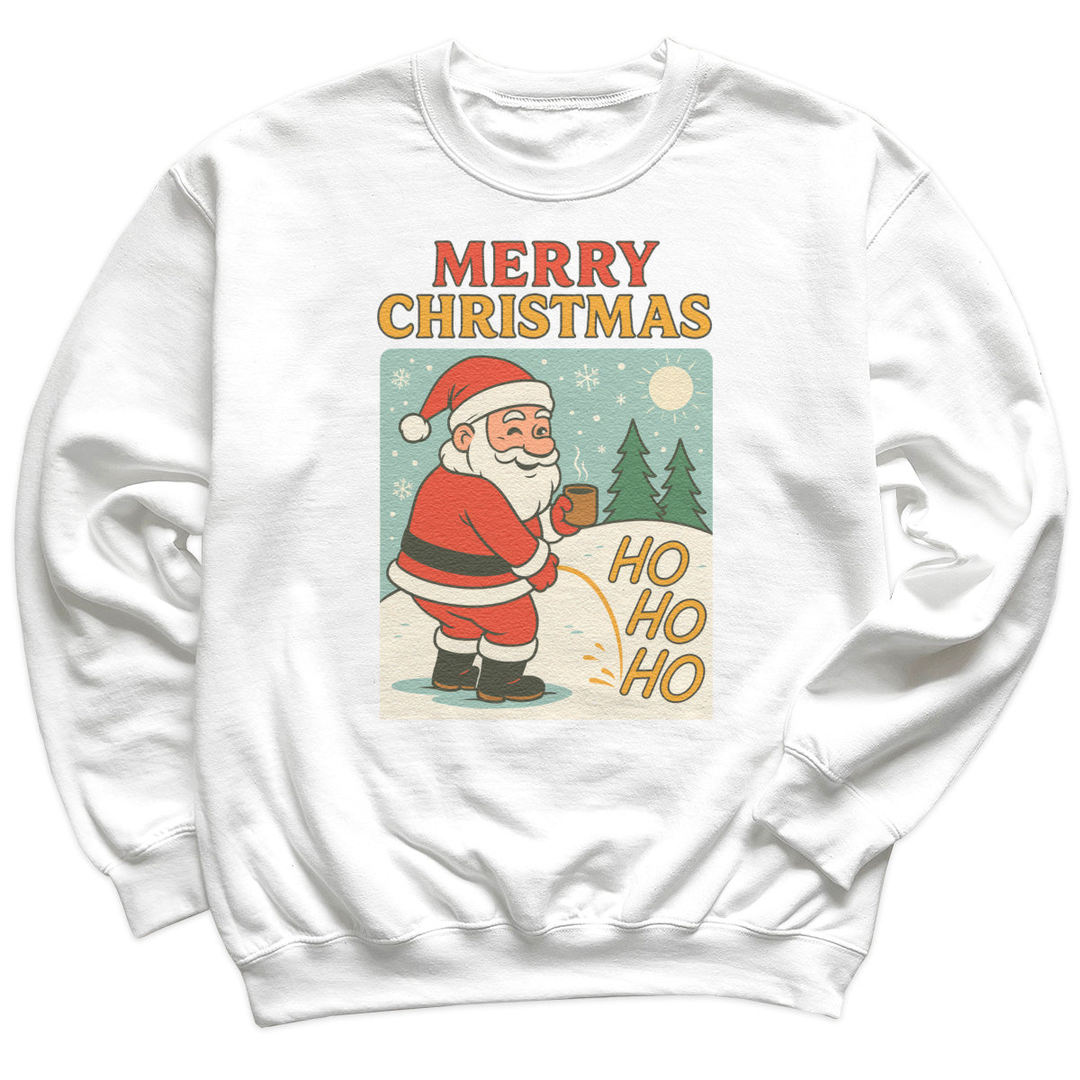 Merry Christmas Ho Ho Ho - Christmas Jumper Sweatshirt - All Sizes