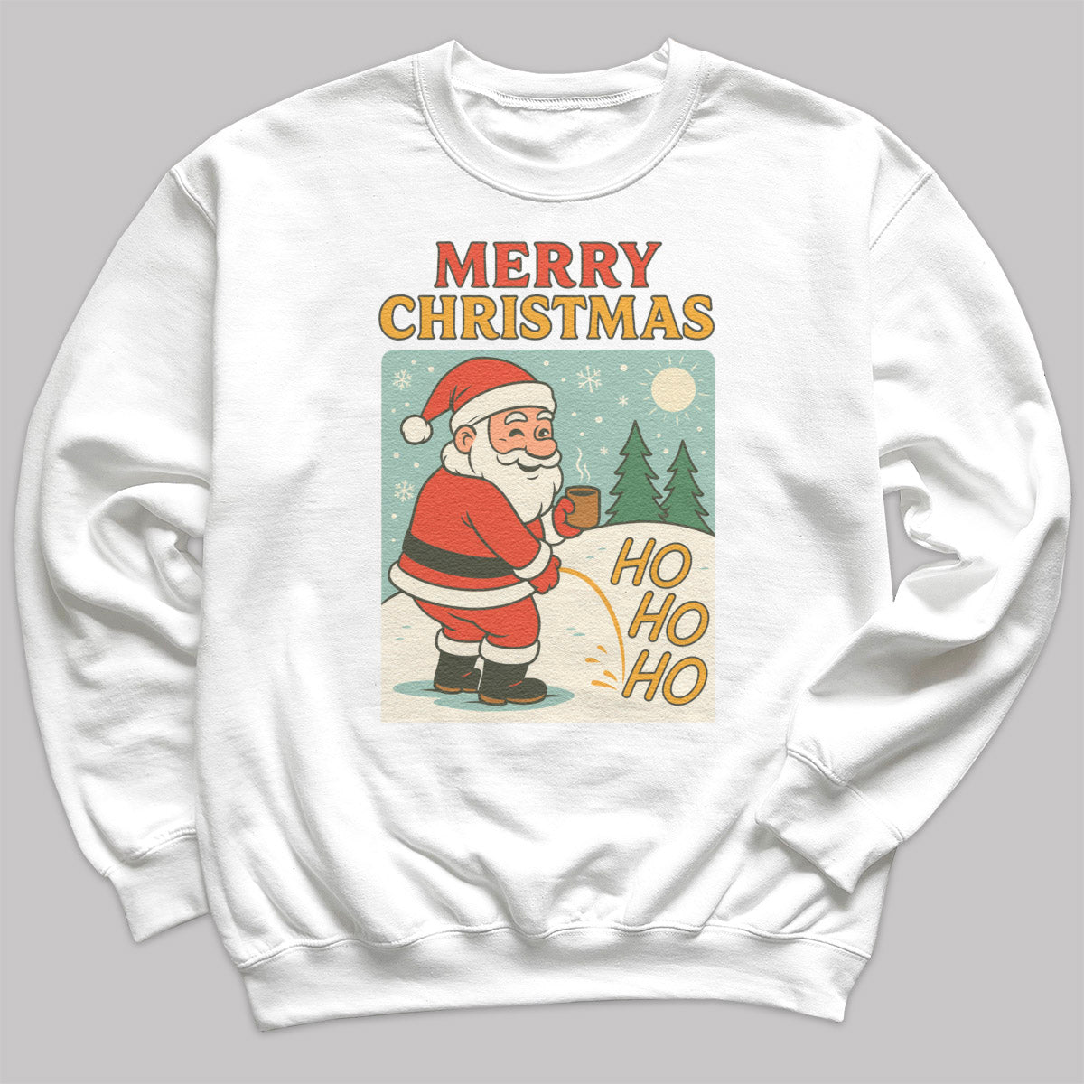 Merry Christmas Ho Ho Ho - Christmas Jumper Sweatshirt - All Sizes