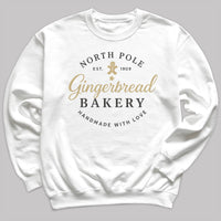 Gingerbread Bakery - Christmas Jumper Sweatshirt - Adult & Kids - All Sizes