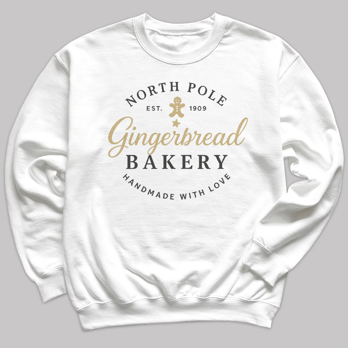 Gingerbread Bakery - Christmas Jumper Sweatshirt - Adult & Kids - All Sizes
