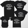 First Christmas As A... - Family Matching For The Whole Family Christmas Tops - Adult, Kids & Baby - (Sold Separately)