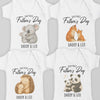 PERSONALISED Our First Father's Day - Choice of 12 Animal Designs - Baby Bodysuit