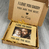 Personalised I Love You Daddy Wooden Photo Frame with Photo