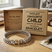 Dein Lieblingskind zu sein ist Geschenk genug – Auswahl aus 4 Armbändern – Schmuckgeschenke für Papa