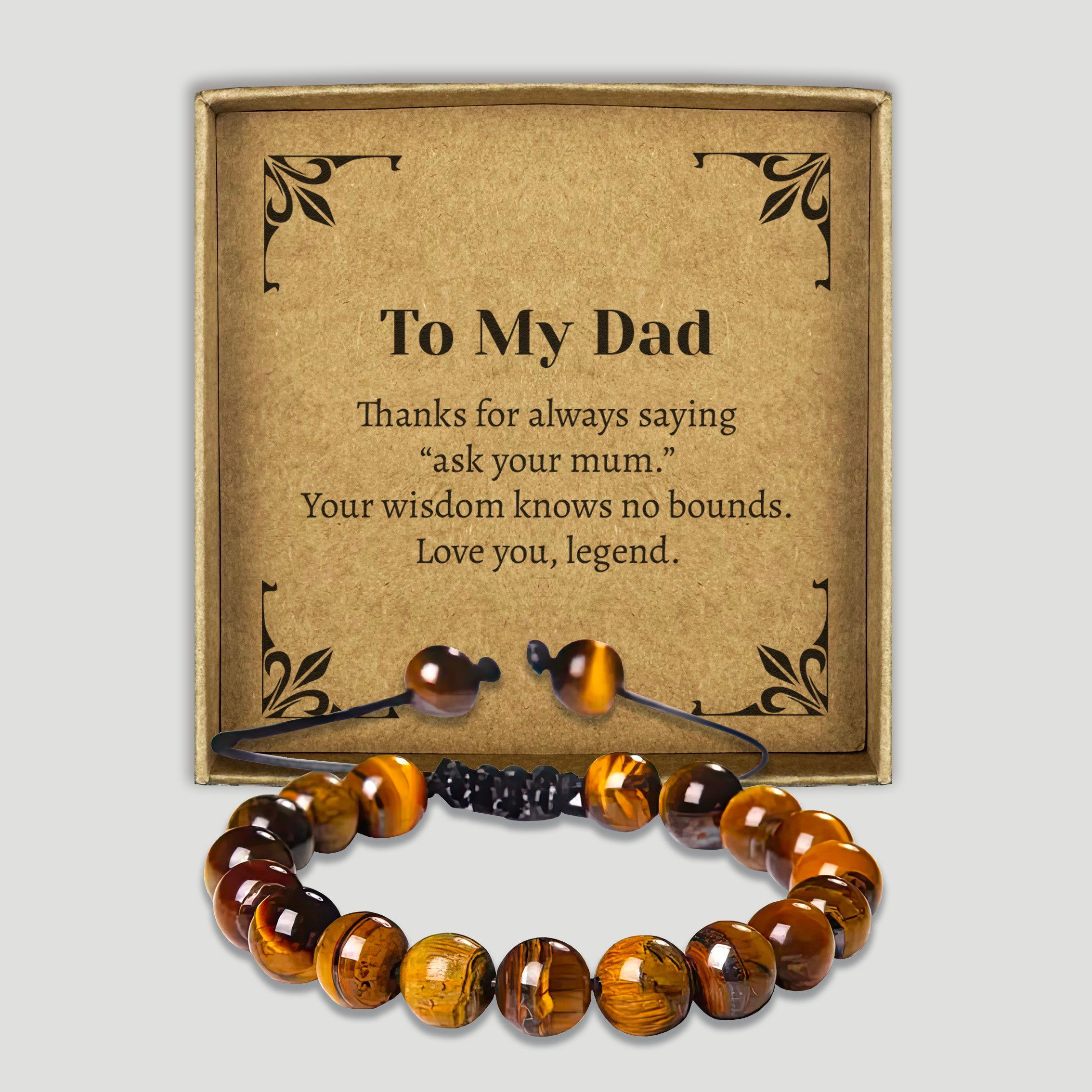 Being Your Favourite Child Is Gift Enough - Choice of 4 Bracelets - Jewelry Gifts for Dad
