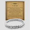 PERSONALISED To My Dad, My Constant, My Protector - Choice of 4 Bracelets - Jewelry Gifts for Dad