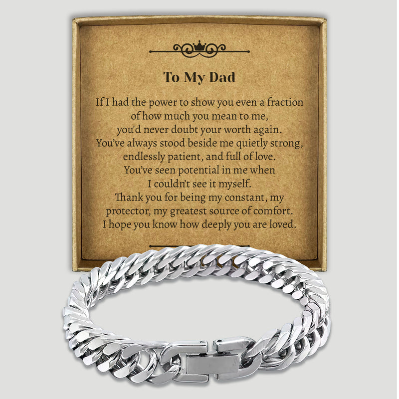 PERSONALISED To My Dad, My Constant, My Protector - Choice of 4 Bracelets - Jewelry Gifts for Dad