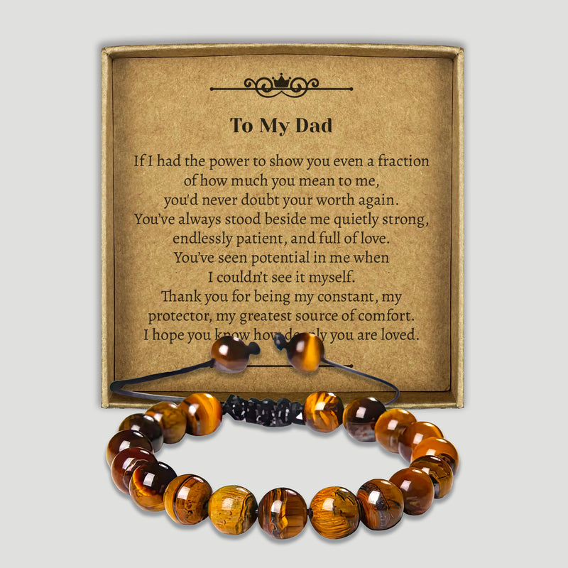 PERSONALISED To My Dad, My Constant, My Protector - Choice of 4 Bracelets - Jewelry Gifts for Dad