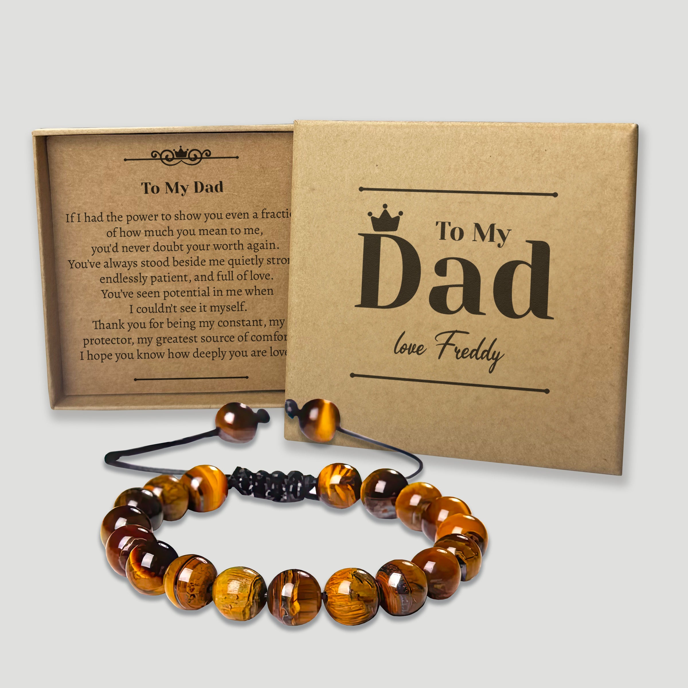PERSONALISED To My Dad, My Constant, My Protector - Choice of 4 Bracelets - Jewelry Gifts for Dad