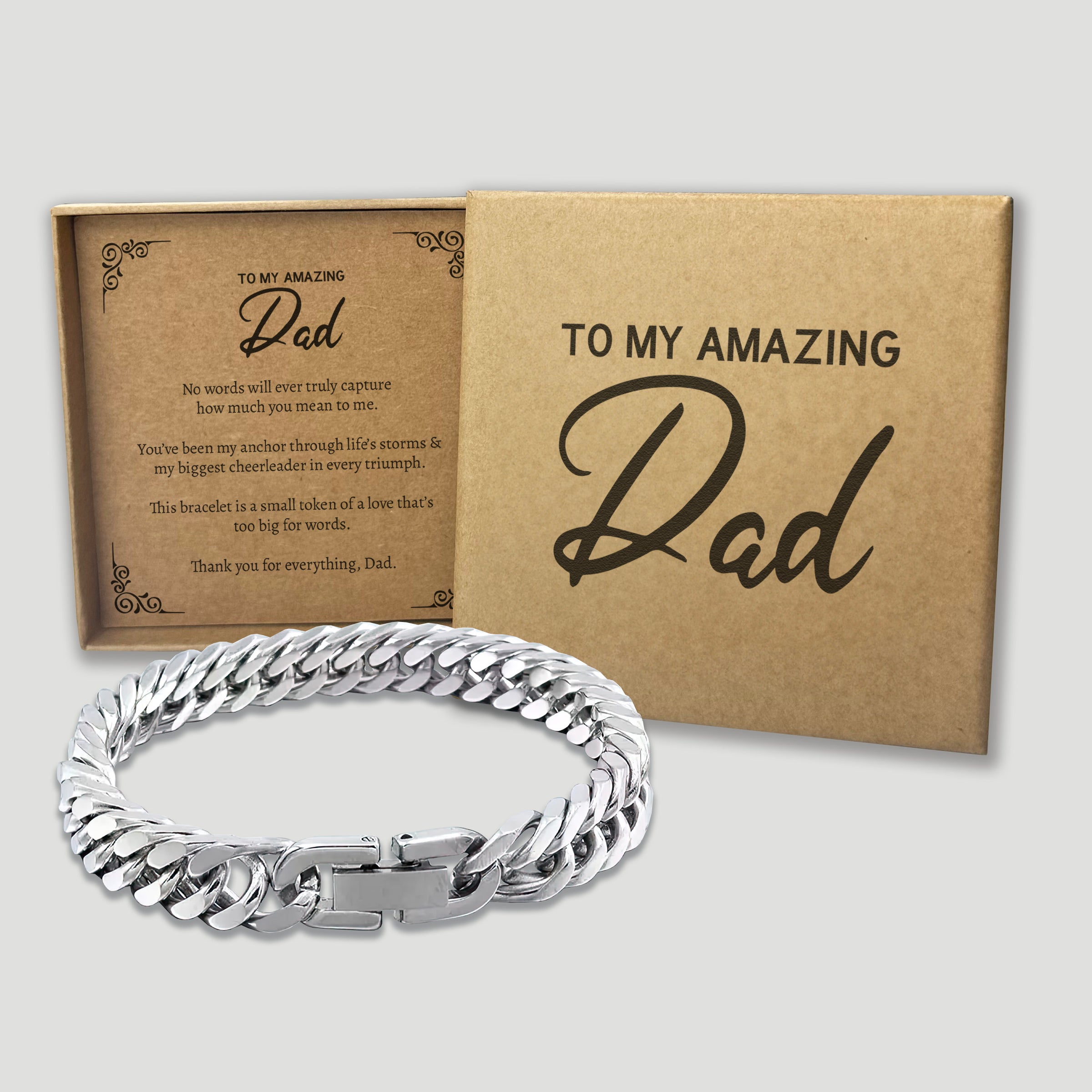 To My Amazing Dad - Choice of 4 Bracelets - Jewelry Gifts for Dad