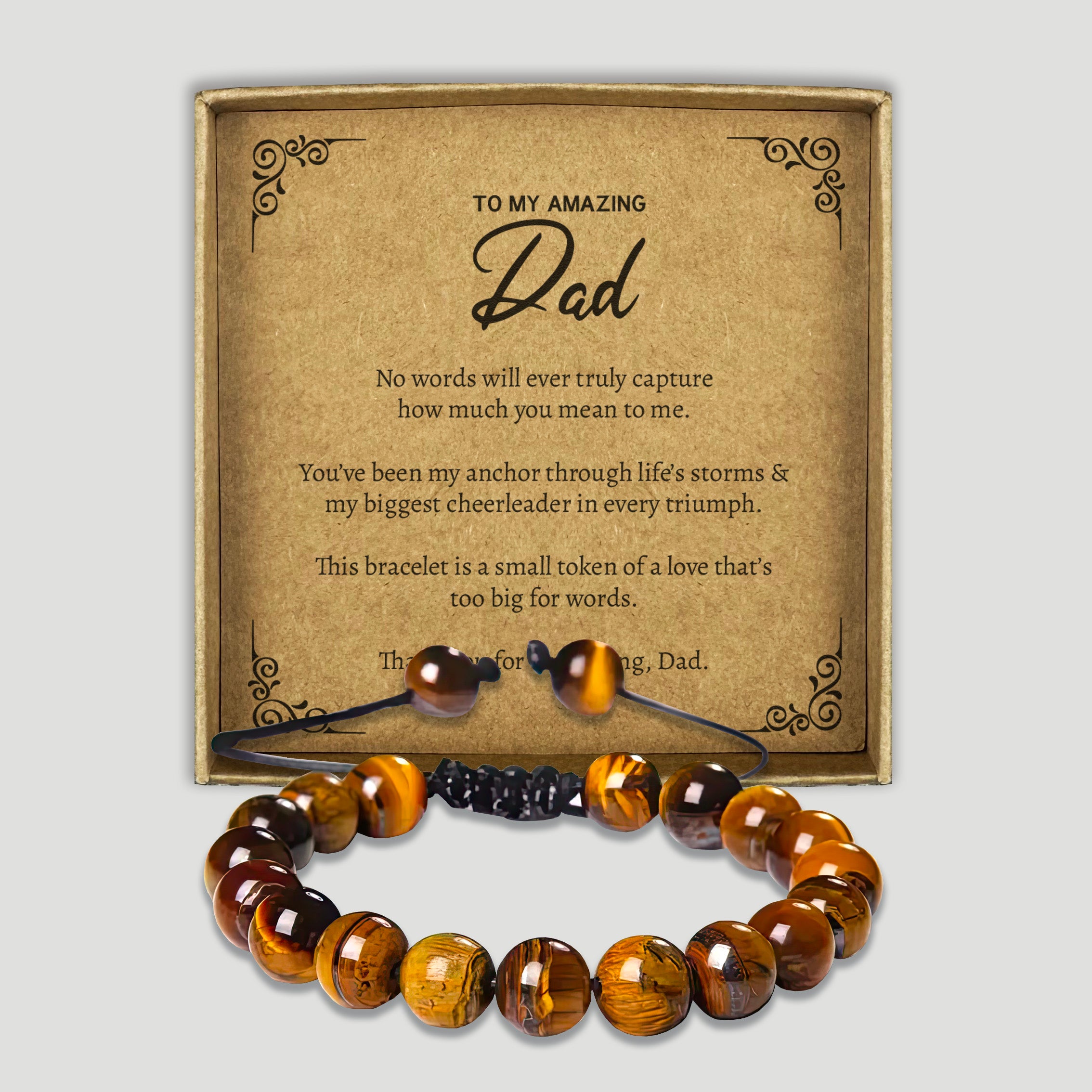 To My Amazing Dad - Choice of 4 Bracelets - Jewelry Gifts for Dad