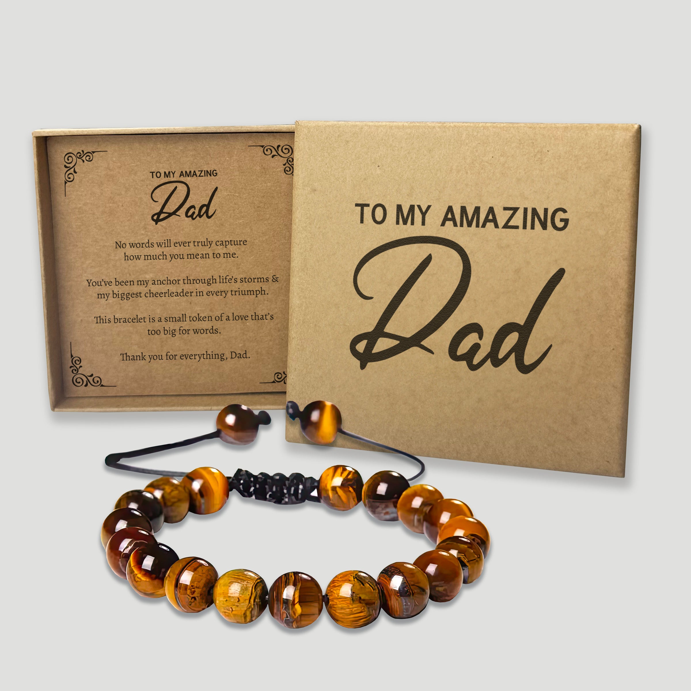 To My Amazing Dad - Choice of 4 Bracelets - Jewelry Gifts for Dad