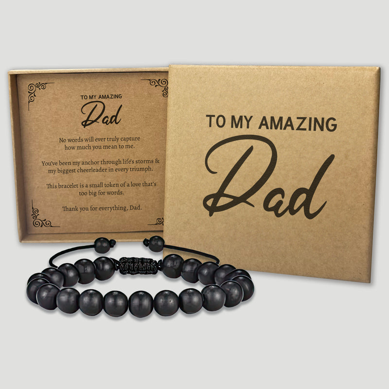 To My Amazing Dad - Choice of 4 Bracelets - Jewelry Gifts for Dad