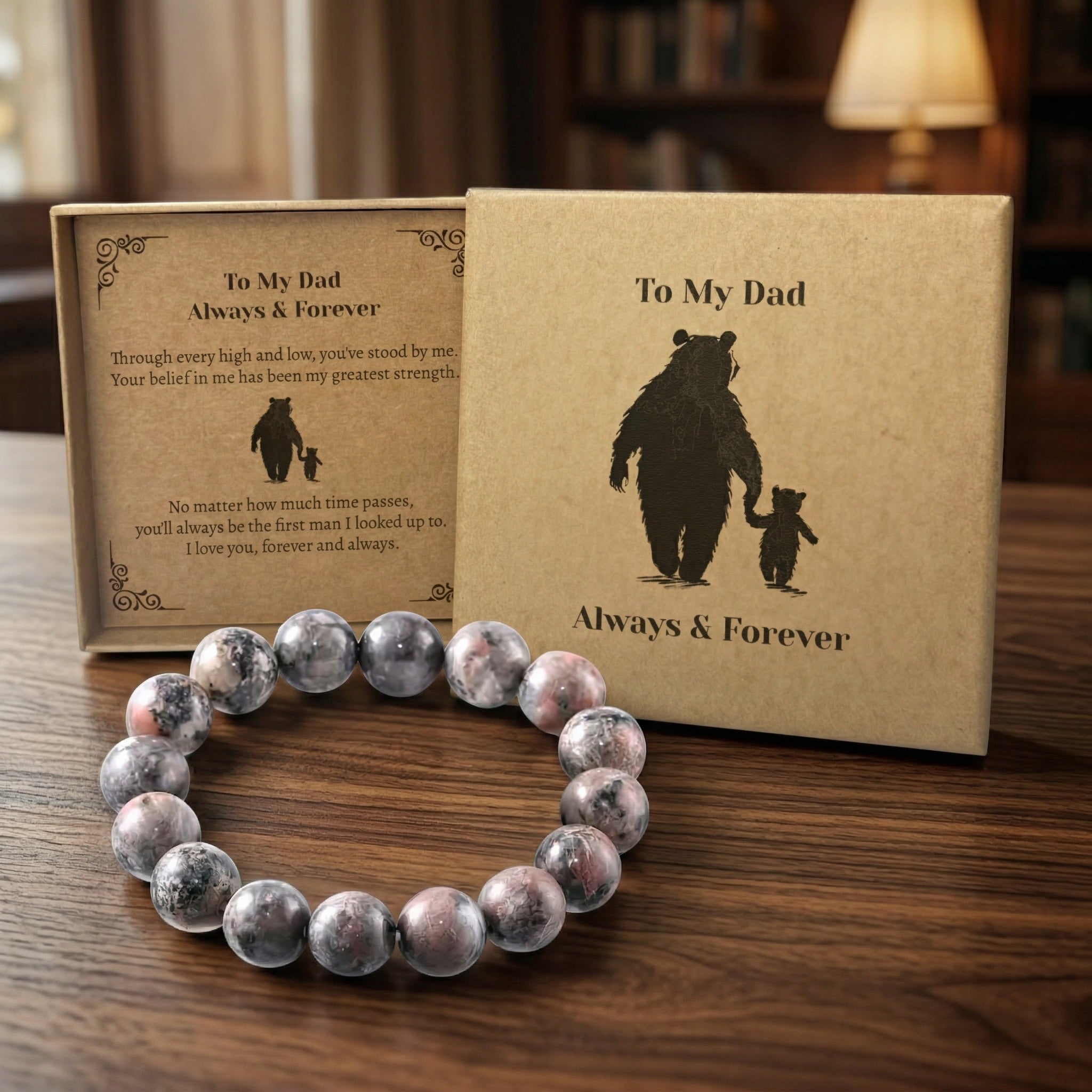 To My Dad Always & Forever - Choice of 4 Bracelets - Jewelry Gifts for Dad