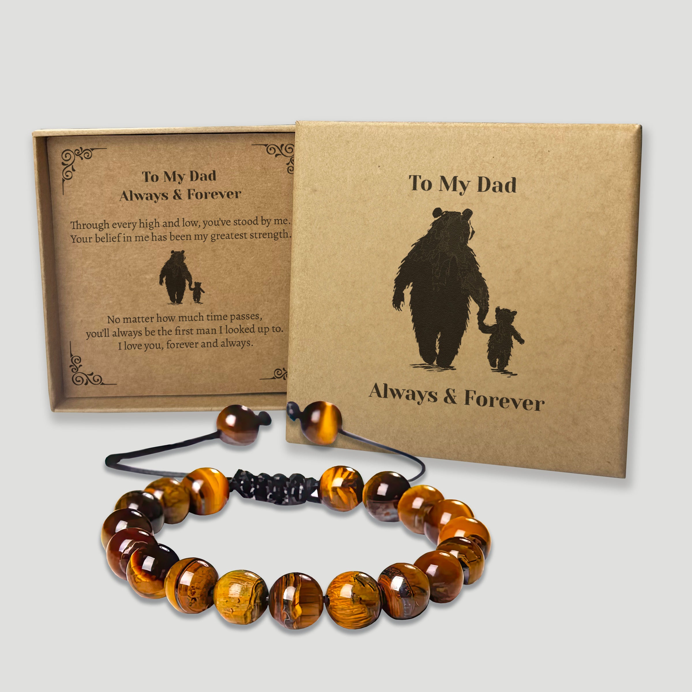 To My Dad Always & Forever - Choice of 4 Bracelets - Jewelry Gifts for Dad