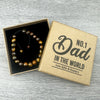 PERSONALISED No.1 Dad In The World - Choice of 4 Bracelets - Jewelry Gifts for Dad